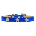 Mansbestfriend Silver Flower Widget Dog CollarBlue Ice Cream Size 16 MA938044